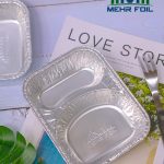 2 COMPARTMENT BURGER PAN SHALLOW 1000 Count (Heavy Duty)